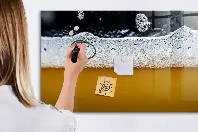 Pizarra magnética de pared con rotulador incluido