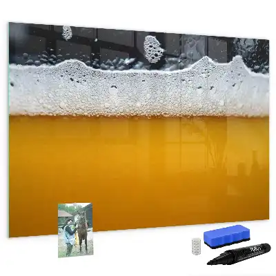 Pizarra magnética de pared con rotulador incluido