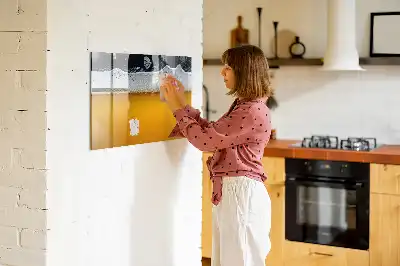 Pizarra magnética de pared con rotulador incluido