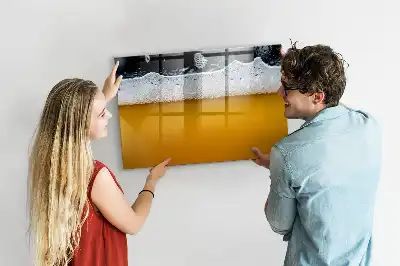 Pizarra magnética de pared con rotulador incluido