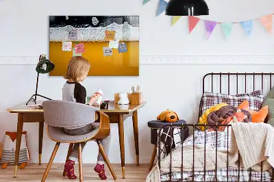 Pizarra magnética de pared con rotulador incluido