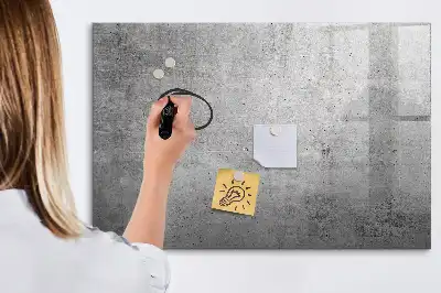 Pizarra borrable de cristal con imanes apta para pared rugosa