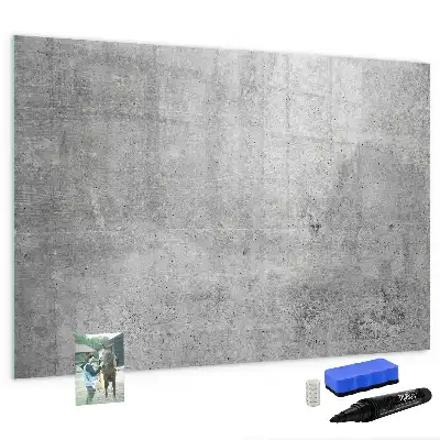 Pizarra borrable de cristal con imanes apta para pared rugosa