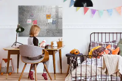 Pizarra borrable de cristal con imanes apta para pared rugosa