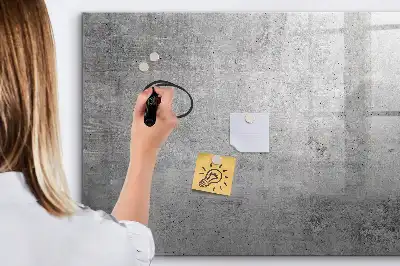 Pizarra borrable de cristal con imanes apta para pared rugosa