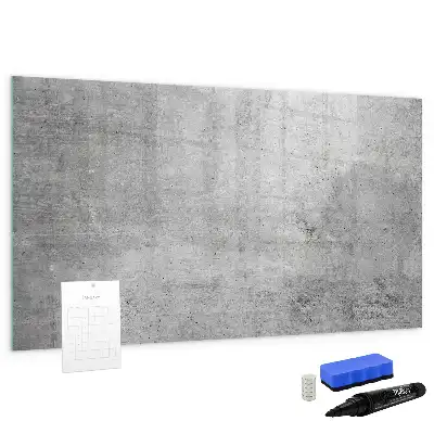 Pizarra borrable de cristal con imanes apta para pared rugosa