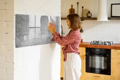 Pizarra borrable de cristal con imanes apta para pared rugosa