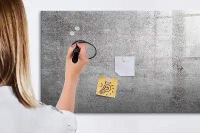 Pizarra borrable de cristal con imanes apta para pared rugosa