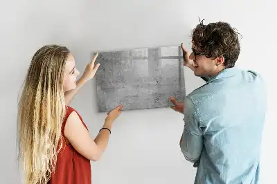 Pizarra borrable de cristal con imanes apta para pared rugosa