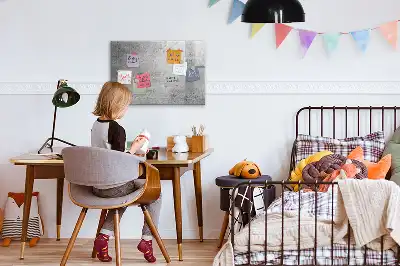 Pizarra borrable de cristal con imanes apta para pared rugosa