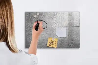 Pizarra borrable de cristal con imanes apta para pared rugosa