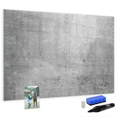 Pizarra borrable de cristal con imanes apta para pared rugosa