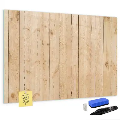 Pizarra magnética de pared de madera con rotulador incluido