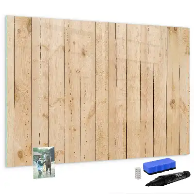 Pizarra magnética de pared de madera con rotulador incluido