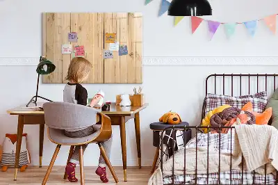 Pizarra magnética de pared de madera con rotulador incluido