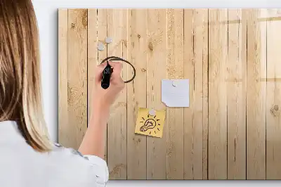 Pizarra magnética de pared de madera con rotulador incluido