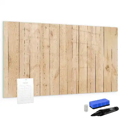 Pizarra magnética de pared de madera con rotulador incluido