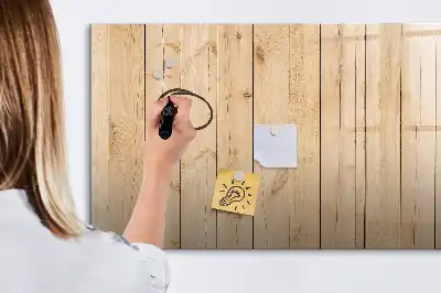 Pizarra magnética de pared de madera con rotulador incluido