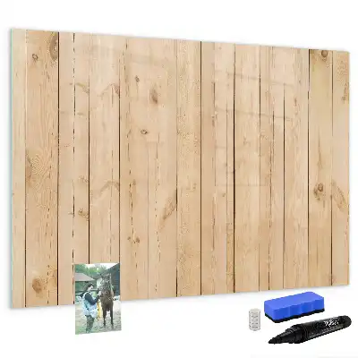 Pizarra magnética de pared de madera con rotulador incluido