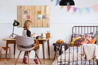 Pizarra magnética de pared de madera con rotulador incluido