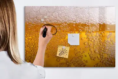 Pizarra magnética de pared con rotulador incluido