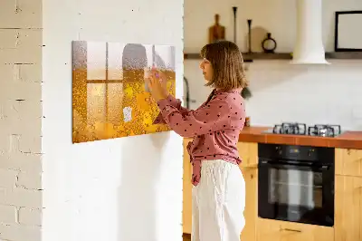 Pizarra magnética de pared con rotulador incluido