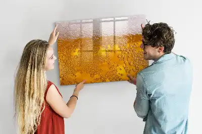 Pizarra magnética de pared con rotulador incluido