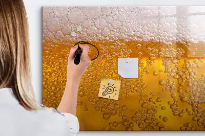 Pizarra magnética de pared con rotulador incluido