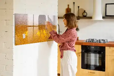 Pizarra magnética de pared con rotulador incluido