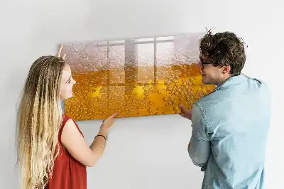 Pizarra magnética de pared con rotulador incluido