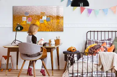 Pizarra magnética de pared con rotulador incluido