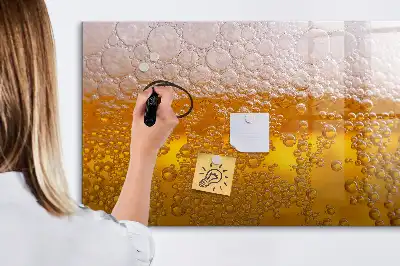 Pizarra magnética de pared con rotulador incluido