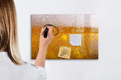 Pizarra magnética de pared con rotulador incluido