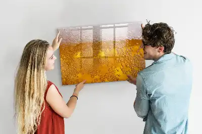 Pizarra magnética de pared con rotulador incluido