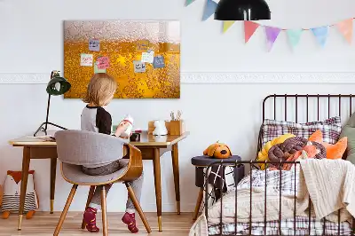 Pizarra magnética de pared con rotulador incluido