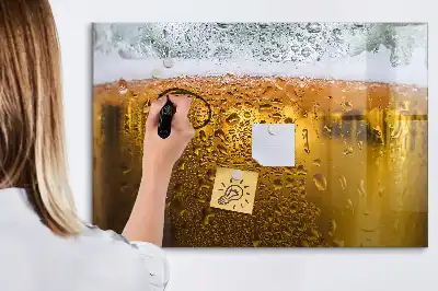 Pizarra magnética de pared con rotulador incluido