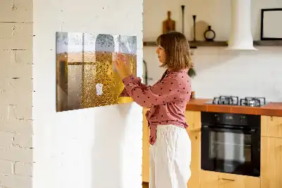 Pizarra magnética de pared con rotulador incluido