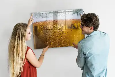 Pizarra magnética de pared con rotulador incluido