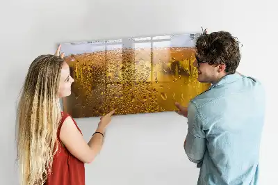 Pizarra magnética de pared con rotulador incluido