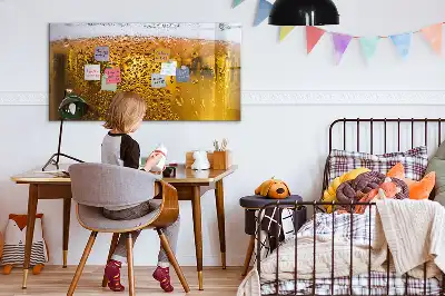 Pizarra magnética de pared con rotulador incluido