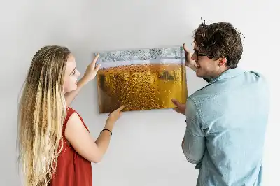 Pizarra magnética de pared con rotulador incluido