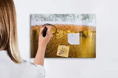 Pizarra magnética de pared con rotulador incluido