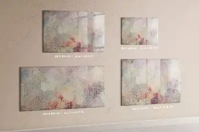 Pizarra magnética de pared con rotulador modelo con diseño de abstracción pintada