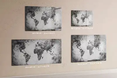Mapa del mundo pizarra magnética de pared con rotulador