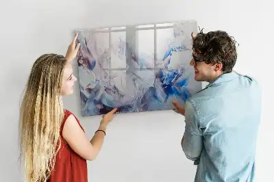 Pizarra de cristal borrable con imanes modelo Pincelada