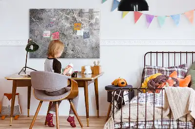 Pizarra magnética de pared con diseño de mármol y rotulador incluido