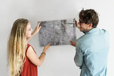 Pizarra magnética de pared con diseño de mármol y rotulador incluido