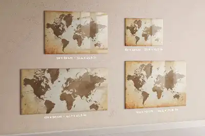 Mapa del mundo magnético de pared con rotulador incluido