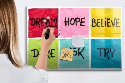 Pizarra magnética de pared con rotulador incluido para notas e inspiración