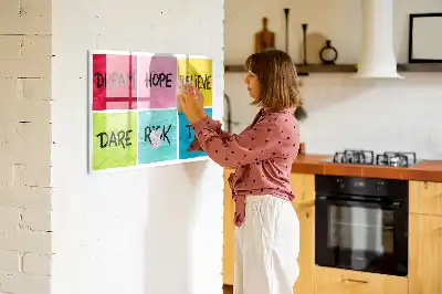 Pizarra magnética de pared con rotulador incluido para notas e inspiración